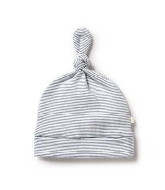 WILSON AND FRENCHY RAIN DROP ORG STRIPE KNOT HAT