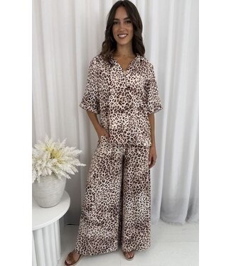 LEENA LEOPARD PANTS