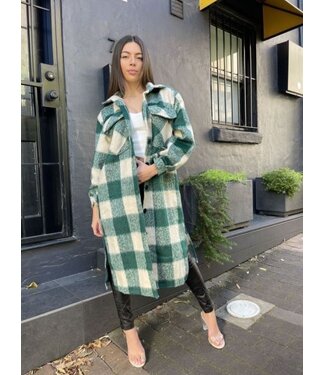 MANNY LONG GREEN COAT