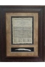 Texas Art - Declaration  of Independence with Quill