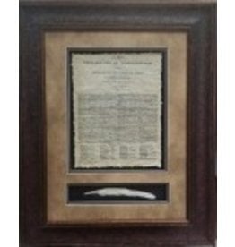 Texas Art - Declaration  of Independence with Quill