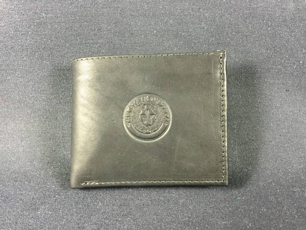 Bi Fold Wallet Blk Texas State Seal Lone Star Legacies 6316