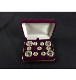 Blazer Button Set - Nickel - 11 piece set - Texas Star