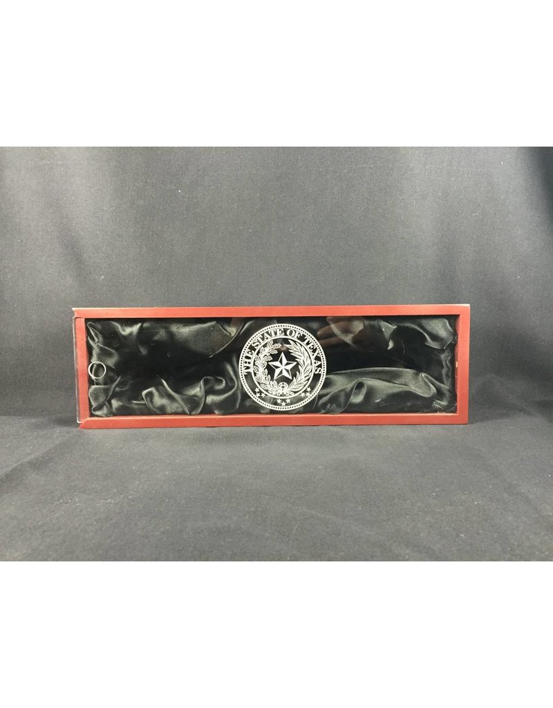 Bottle Holder  - Rosewood - Texas State Seal