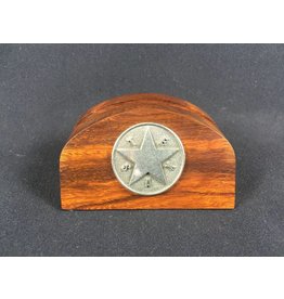 Business Card Holder - Pewter Texas Star