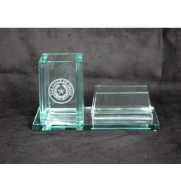 Business Card & Pen Holder - Jade - Texas State Seal