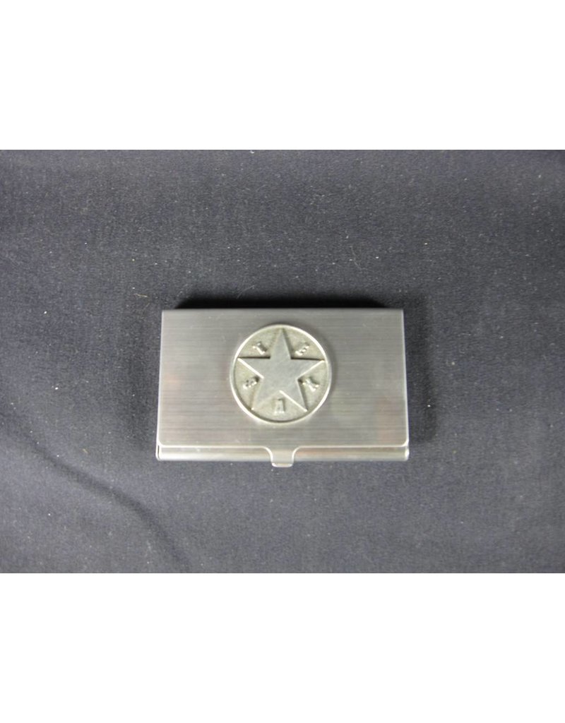 Business Card Case -Pewter - Texas Star