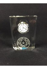 Clock - Classic Rectangle - Texas State Seal