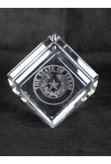Crystal Cube - 5" - Texas State Seal