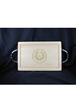 Texas Cutting Board - Texas State Seal - 12"x18" rectangle with handles