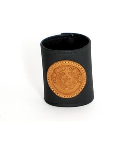 Drink Koozie - Black - Texas State Seal