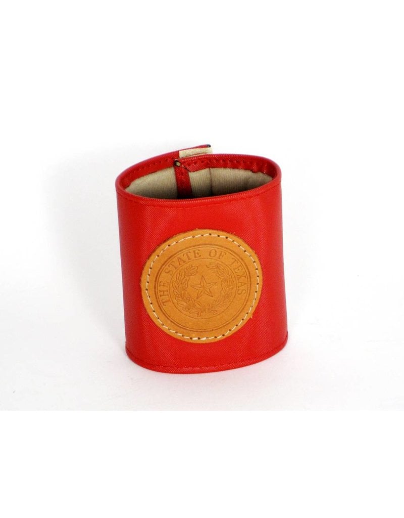 Drink Koozie - Red - Texas State Seal