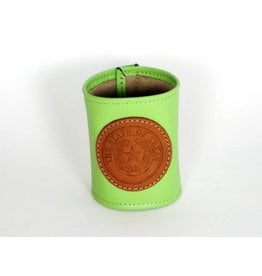 Drink Koozie - Lime Green - Texas State Seal