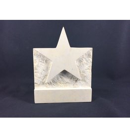 Limestone 1 piece stand up star