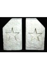 Bookends - Limestone - Star