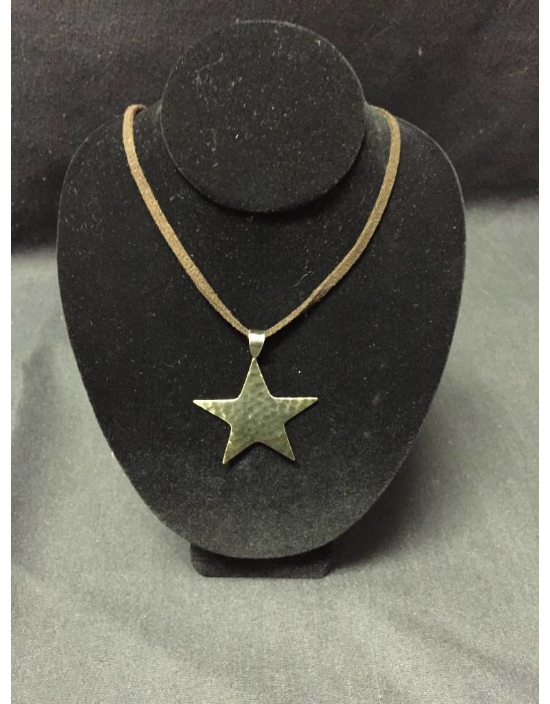 Necklace - Hammered Star