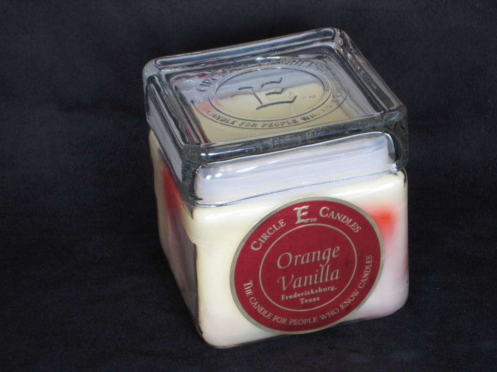 Circle E Candle Orange Vanilla 28 oz Lone Star Legacies