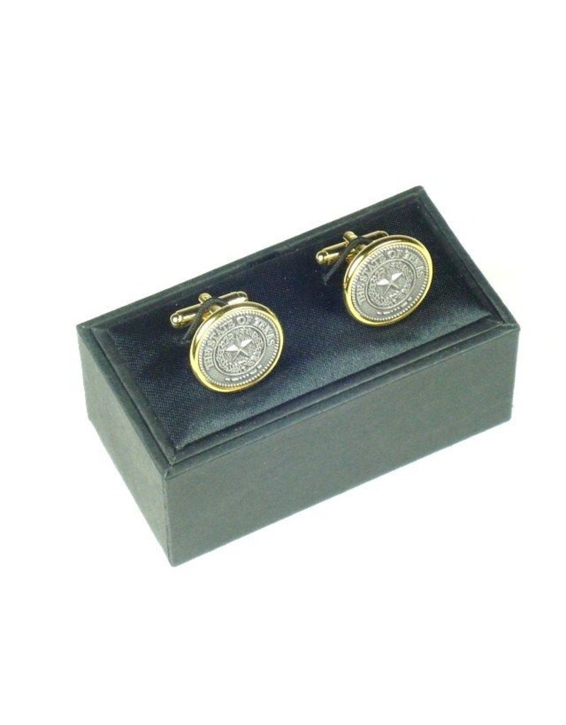 Cuff Links - Texas State Seal - Pewter