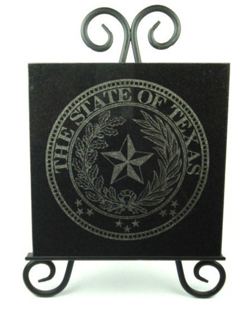 Texas State Seal Granite Tile