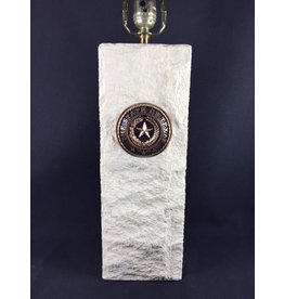 Lamp - Texas State Seal - Limestone - 10"