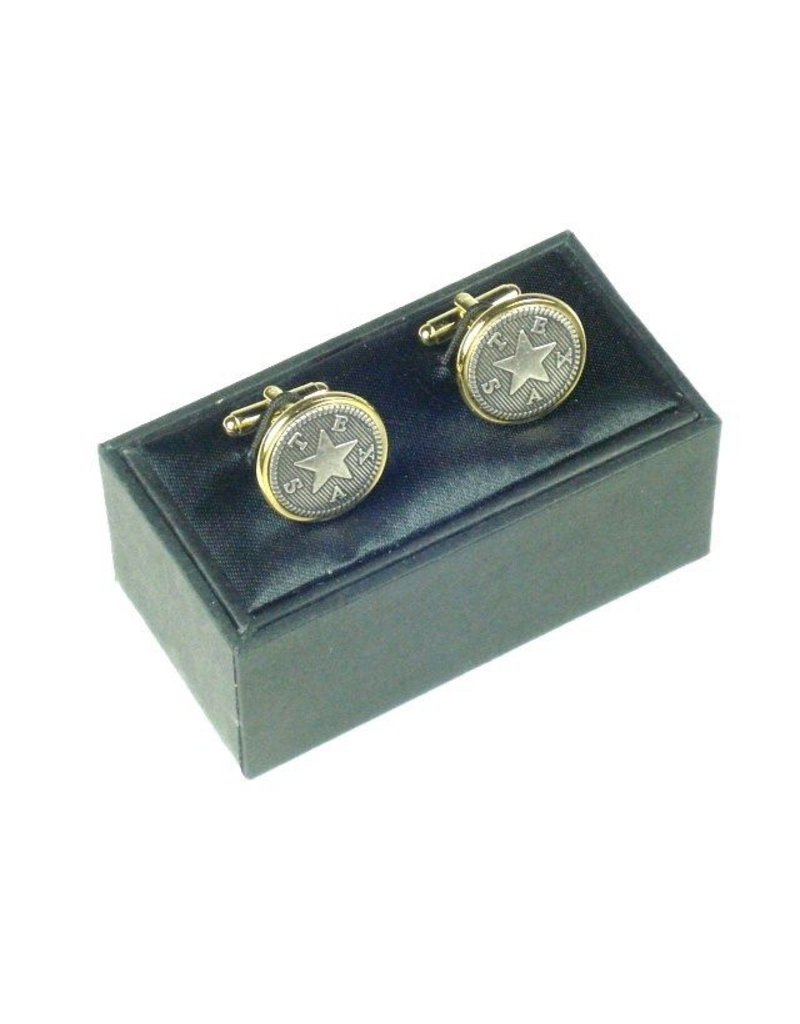 Cuff Links - Texas Star - Pewter