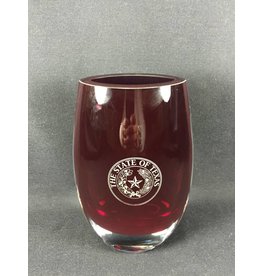 Vase - Crescendo - Scarlet - Texas State Seal