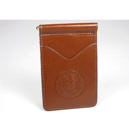 Wallet - Brown Calf - Texas State Seal (Spring clip)