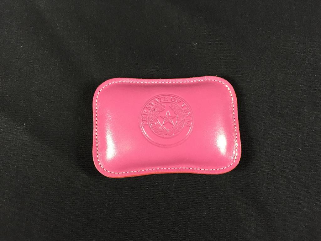 Paperweight - Pink Calf - Rectangle - Texas State Seal - Lone Star Legacies