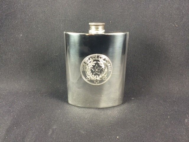 Flask - Pewter - Texas State Seal - Lone Star Legacies