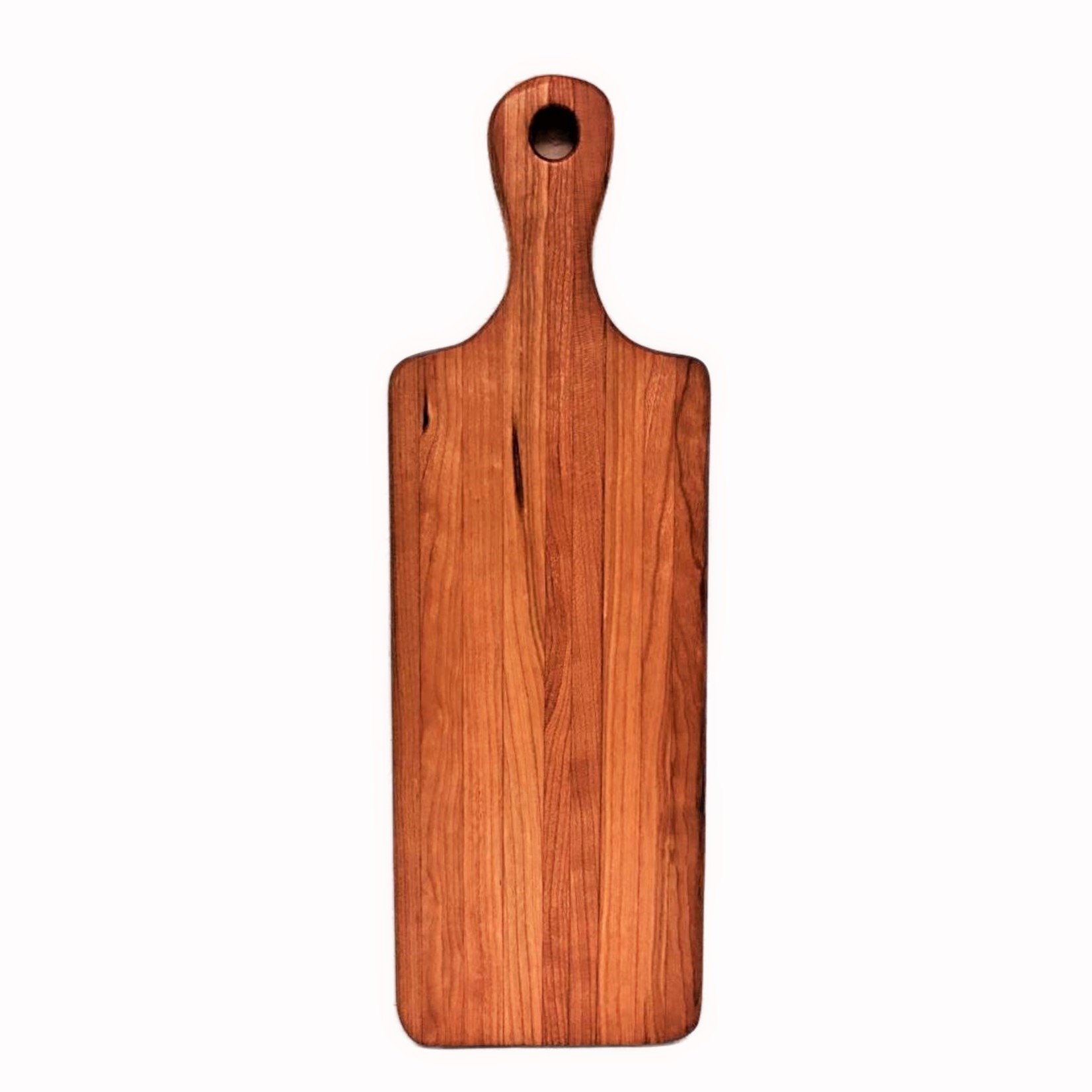 Irregular Rubber Wood Bread Board with Handle Wooden Kitchen