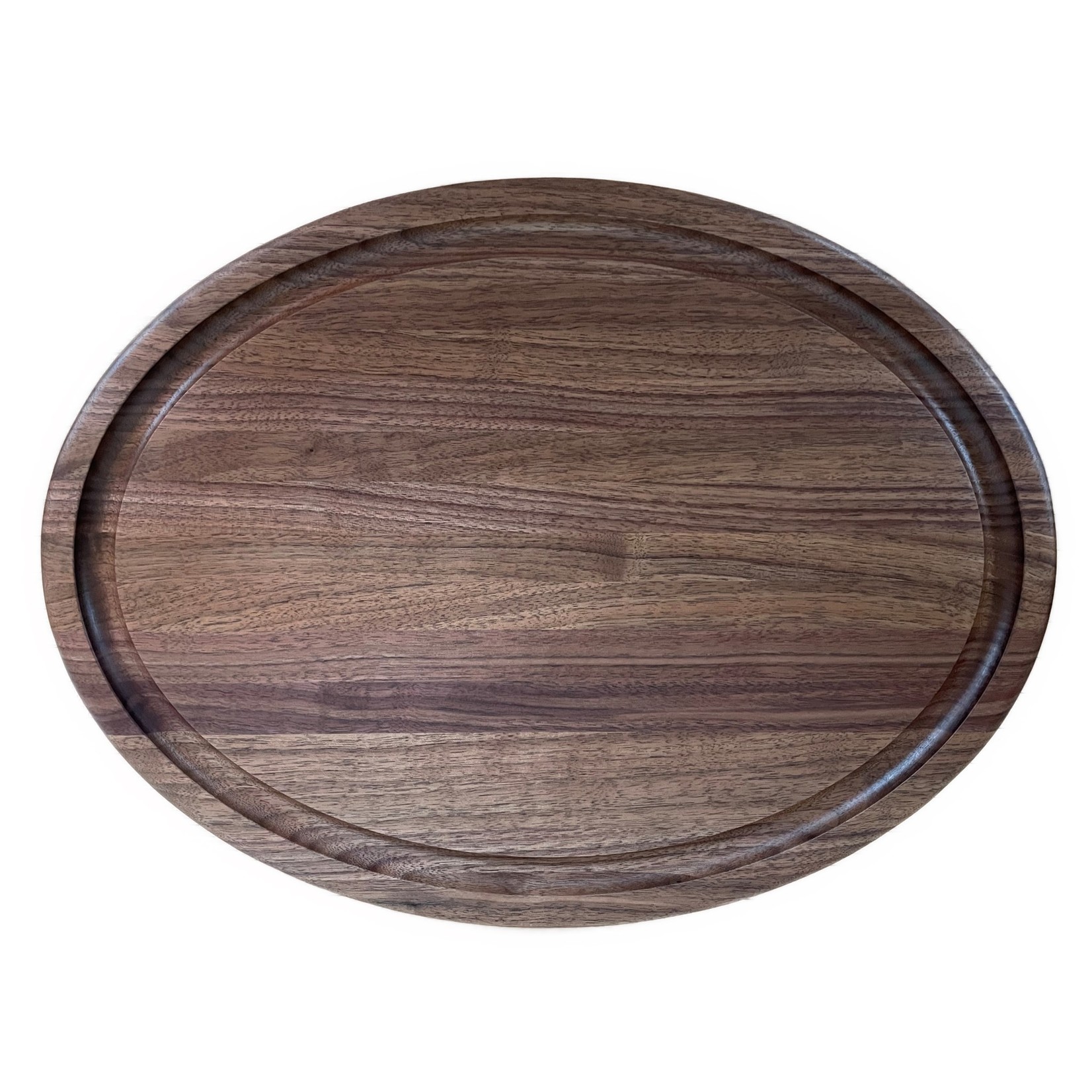 Oval Meat Cutting Board with Juice Groove