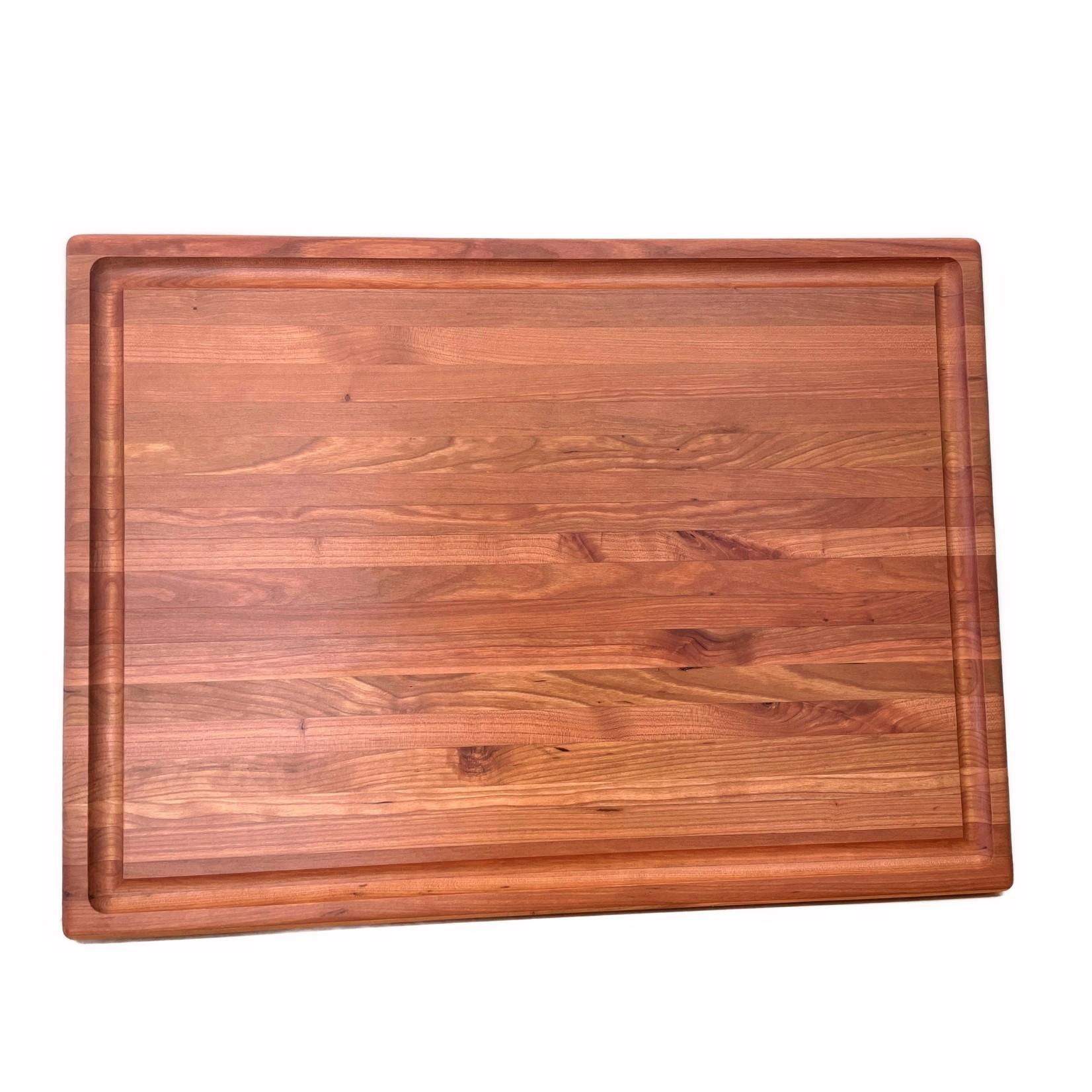 Cherry Cutting Board with Juice Groove-Reversible