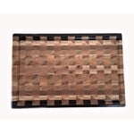Ash Walnut End Grain Cutting Board with Juice Groove