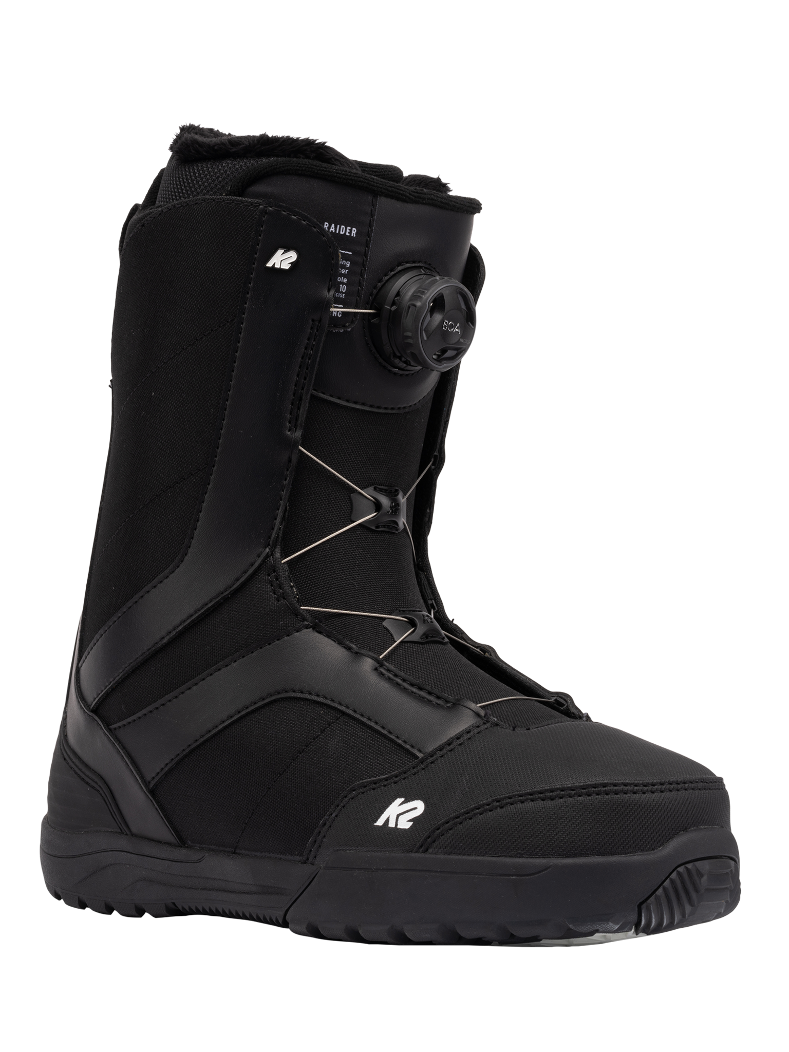 RAIDER BLACK K2 SNOWBOARD BOOTS