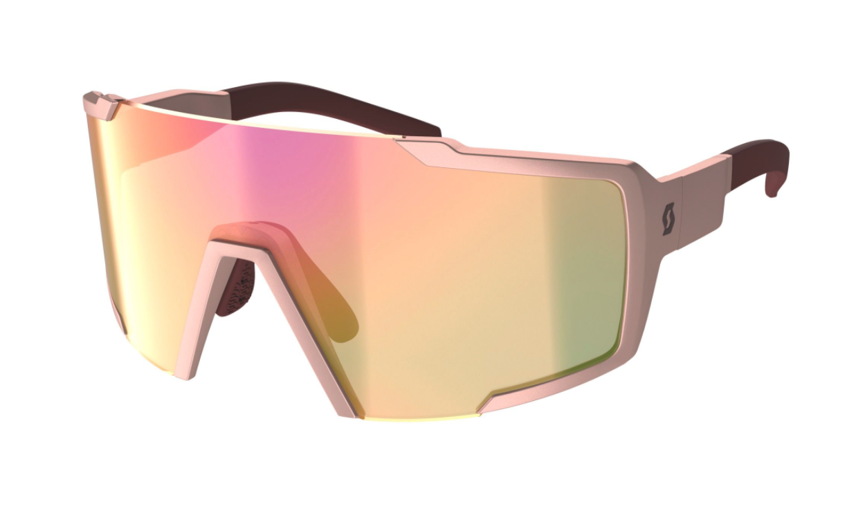 Scott SCO Sunglasses Shield Compact Crystal Pink Pink Chrome