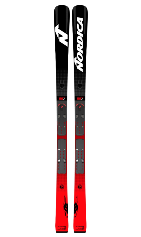 DOBERMANN GSJ PLATE BLACK - RED Jr Race Ski - Westside Ski Bike Board