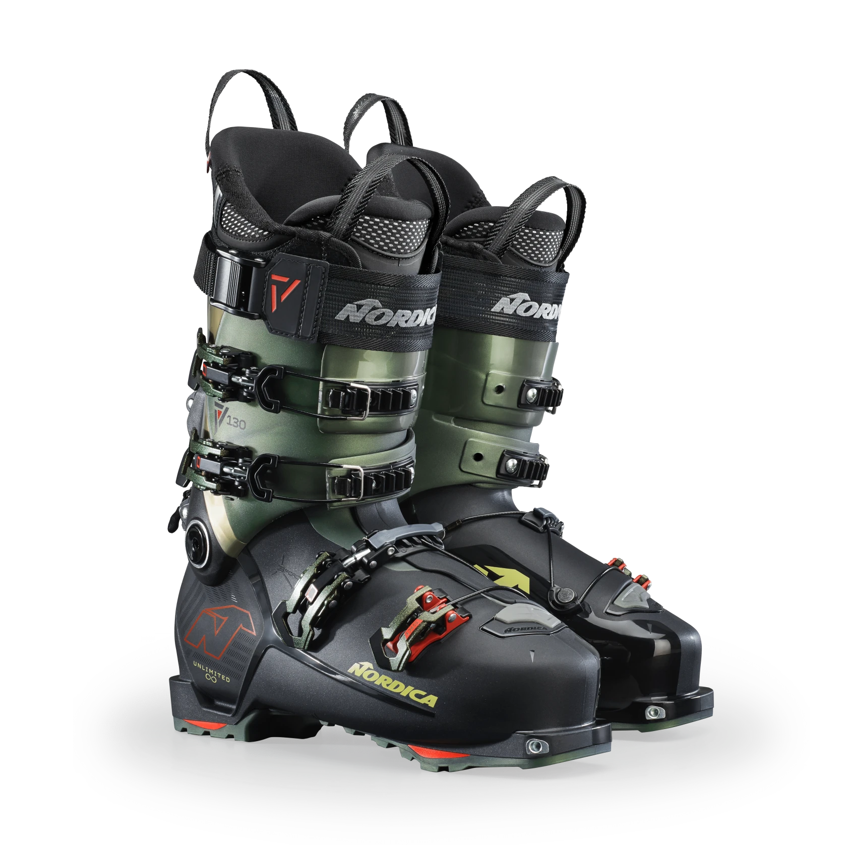 Nordica UNLIMITED 130 DYN BLACK/IRID GRN/RED 2025