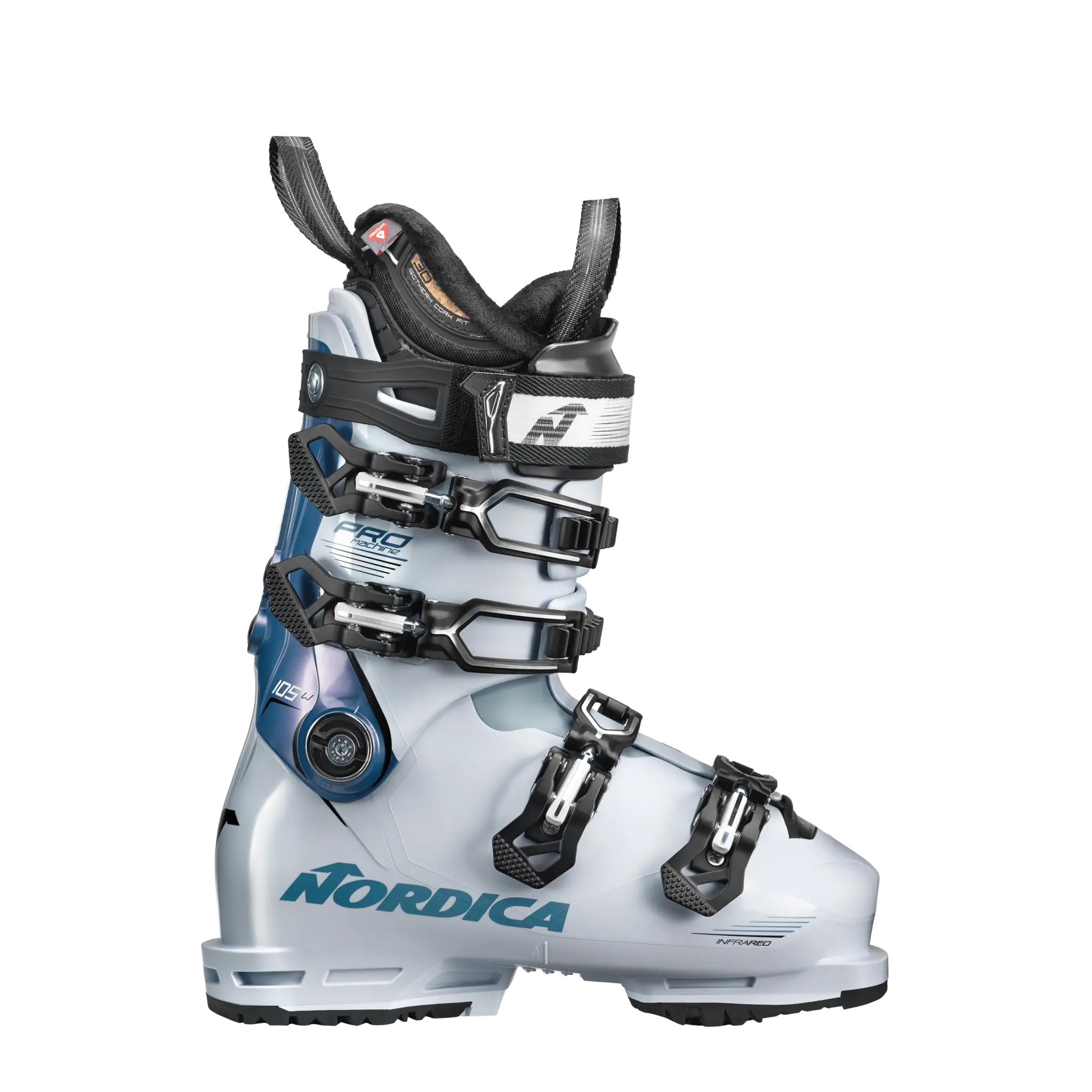 Nordica PROMACHINE 105 W WHITE / LIGHT BLUE / BLACK 2026
