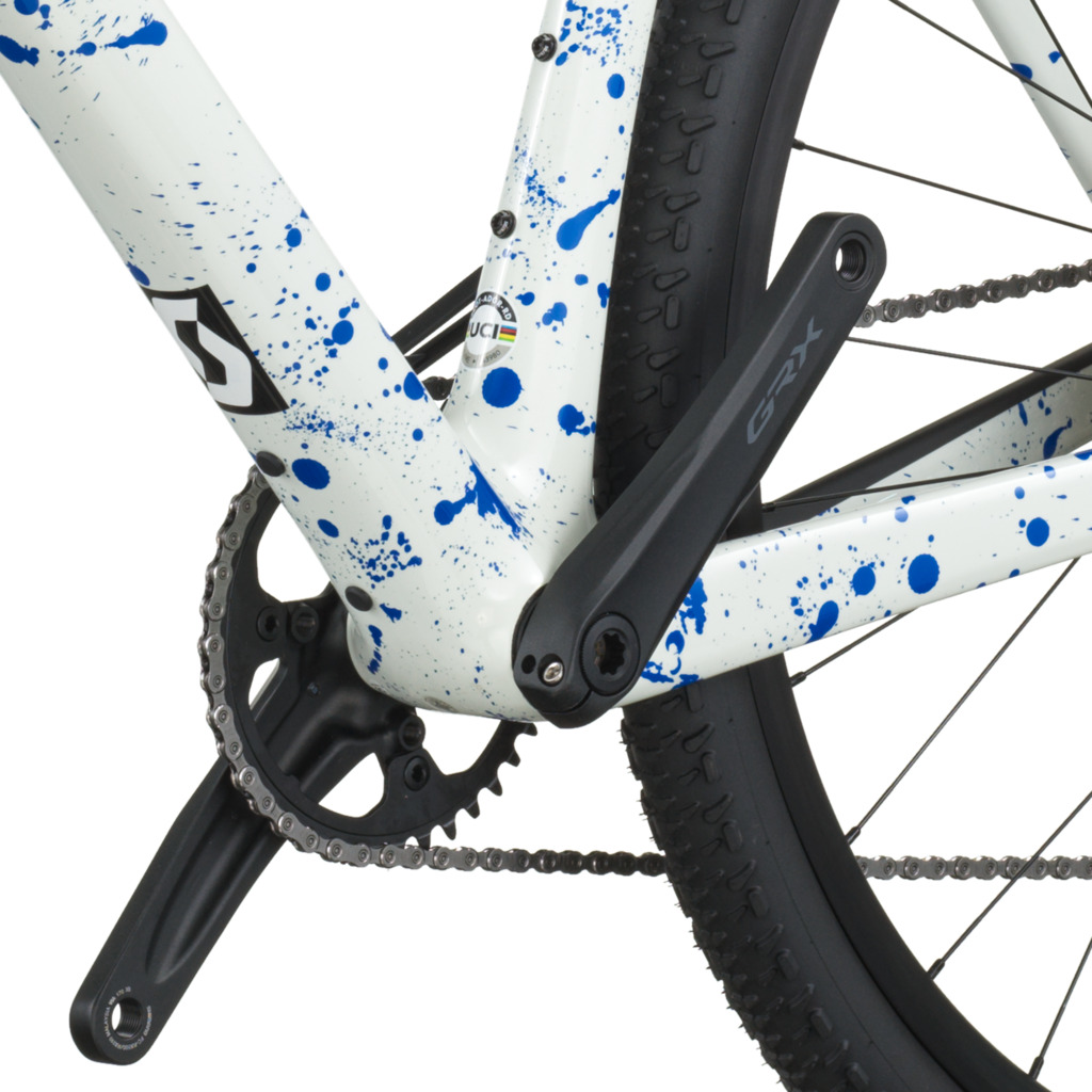 Scott ADDICT GRAVEL 30 WHITE/SPLATTER BLUE