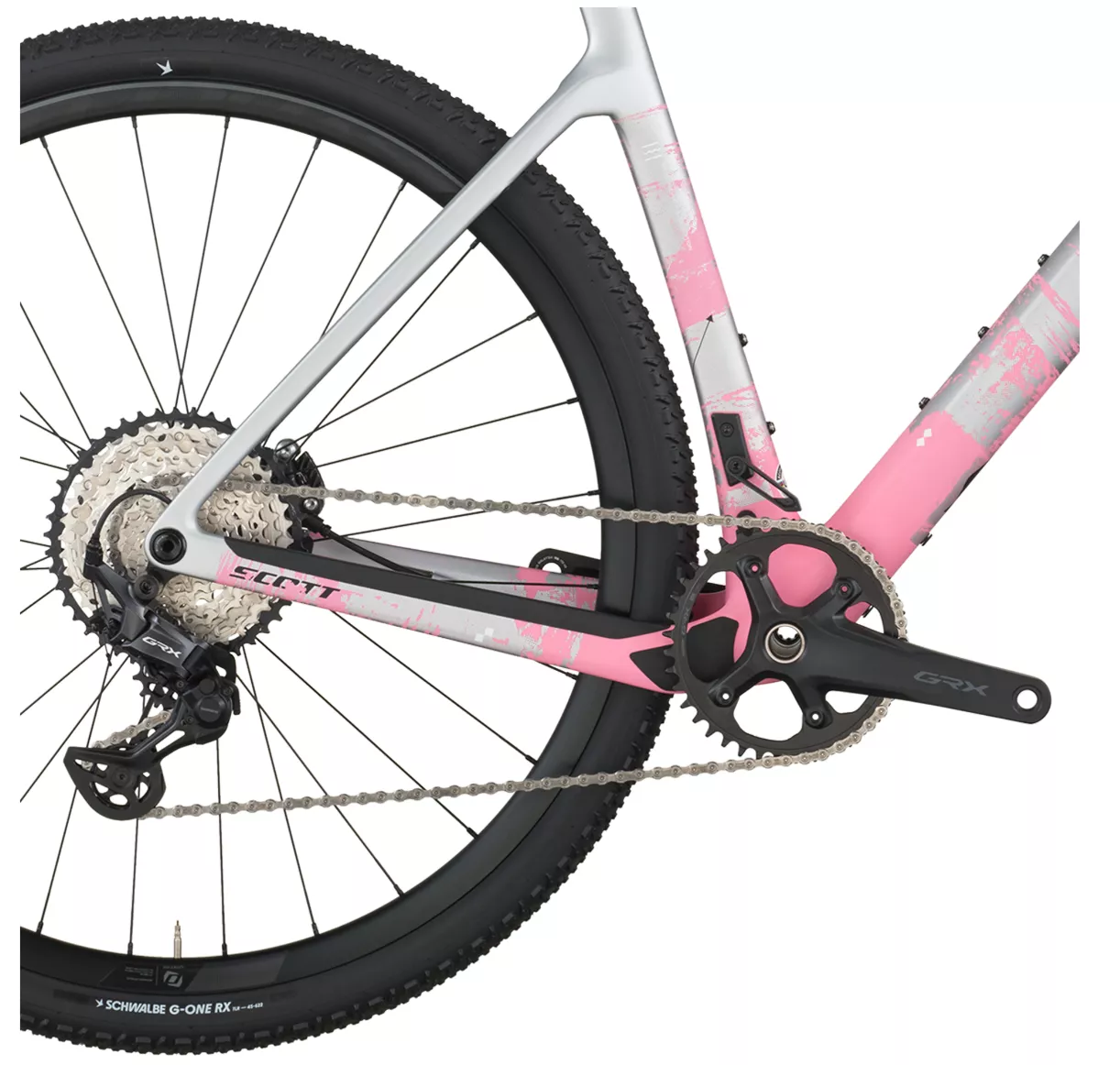 Scott ADDICT GRAVEL 30 CARBON GREY/PINK