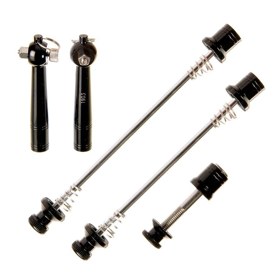 Evo EVO, Anti-theft quick release skewer Set, 3 pieces, Black
