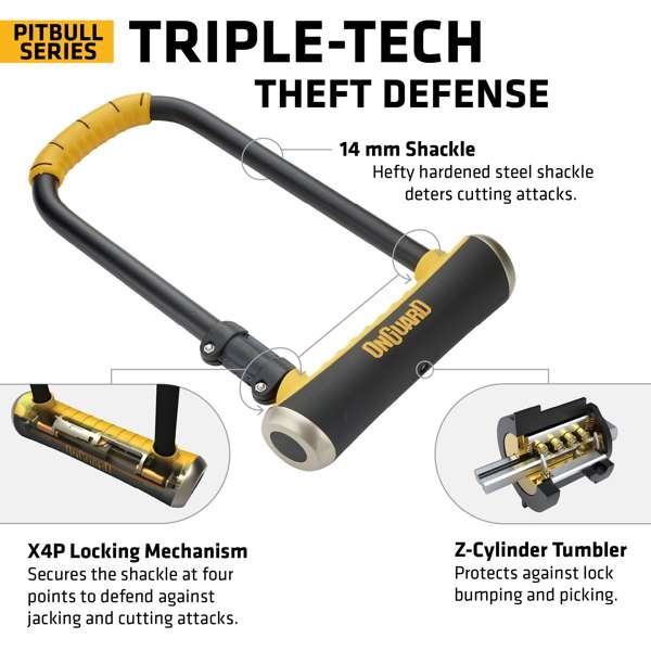 Onguard OnGuard Pitbull Std U Lock 115 x 230MM