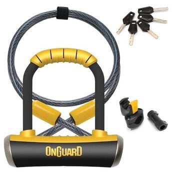 Onguard OnGuard Pitbull Mini DT U Lock 90 x 140MM/ Cable: 120CM x 10MM