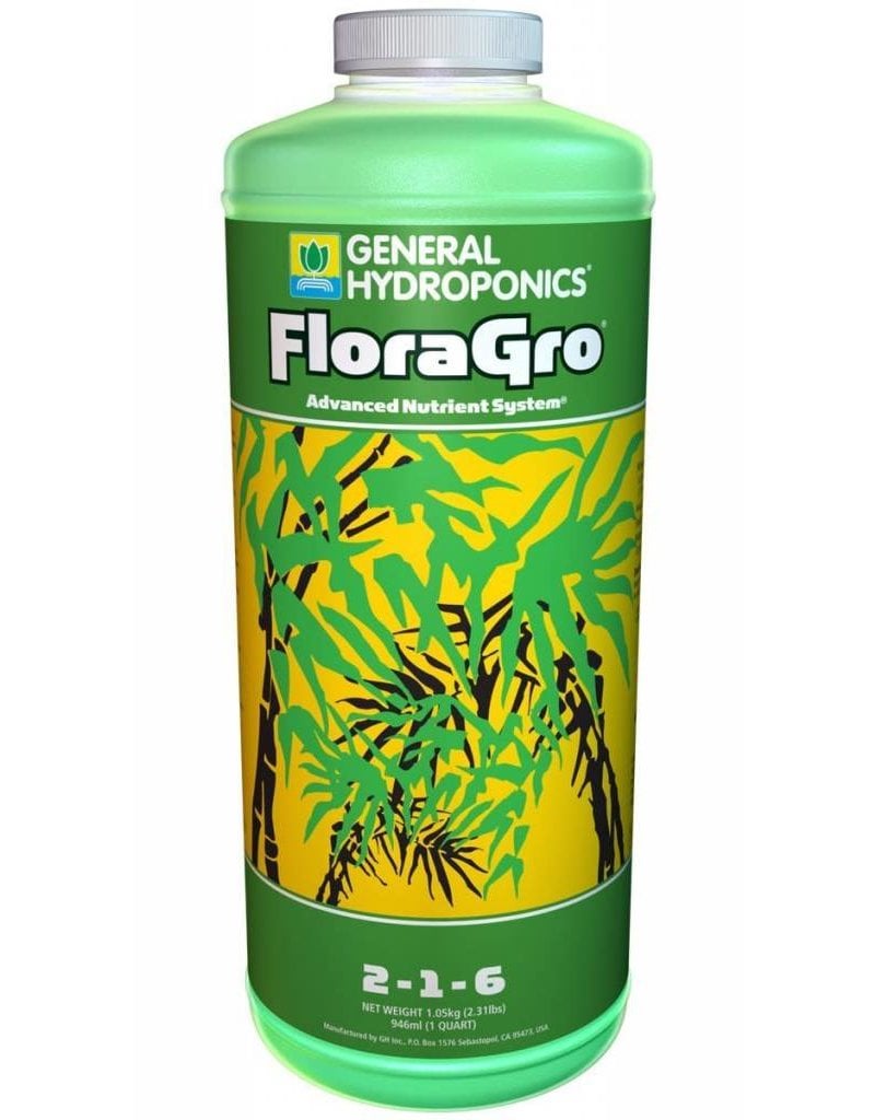 General Hydroponics GH Flora Gro  - 1 Quart / 1 Liter