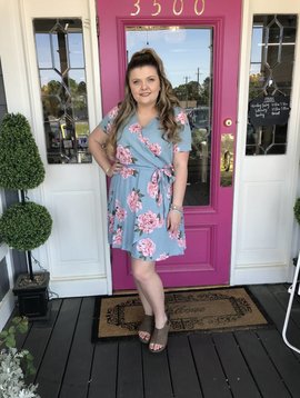 Floral Philosophy Wrap Dress