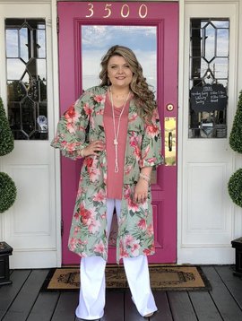 Record Beauty Duster Kimono