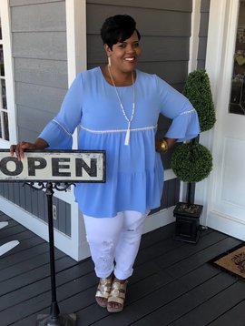 Chambray Central Top