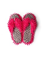 Aunt Deloris Pink Cheetah House Slippers