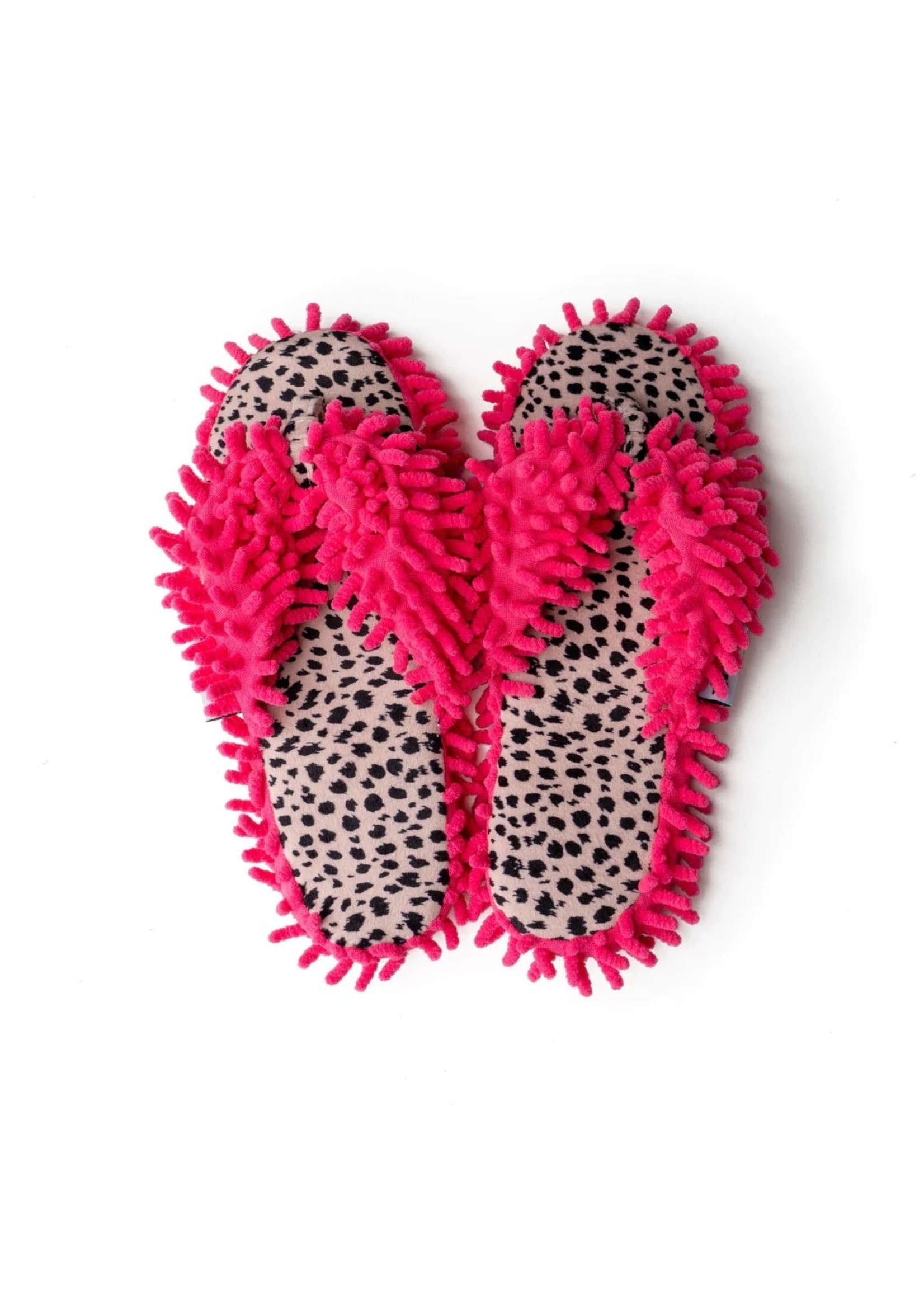 Aunt Deloris Pink Cheetah House Slippers