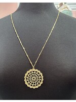 The Amelia Pendant Necklace in Gold